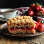 Strawberry crumb cake